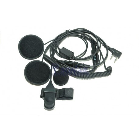 Zestaw słuchawkowy motocyklowy z PTT do Baofeng bbs/3R Plus/5R/6R/UV82, złącze Kenwood