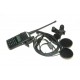 Zestaw słuchawkowy motocyklowy z PTT do Baofeng bbs/3R Plus/5R/6R/UV82, złącze Kenwood