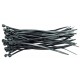73894 OPASKI PLASTIKOWE 200X2,5 200 SZT CZARNE