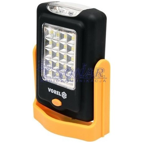 82730 VOREL LAMPKA RĘCZNA OBROTOWA20+3 LED