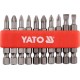 YT-0483 KOŃCÓWKI WKRĘTAKOWE, ZESTAW GROTÓW DO KRĘTARKI 50 MM   10SZT