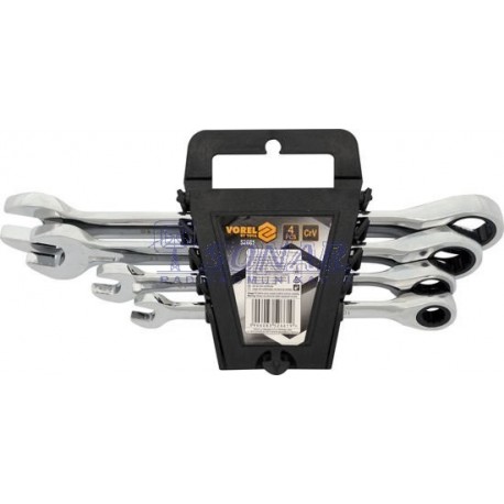52661 KLUCZE PŁASKO-OZKOWE Z GRZECHOTKĄ 4CZ  10-19MM