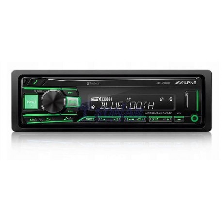 RADIO SAMOCHODOWE ALPINE UTE201BT BEZ CD/USB +BT+IPOD