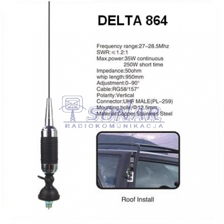 DELTA 864 +KABEL ANTENOWY