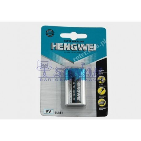 Bateria 9V Alkaline Hengwei