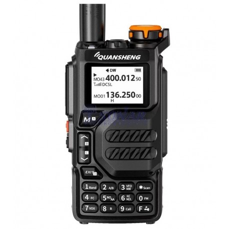 QUANSHENG UV-5K 5W VHF/UHF +AIRBAND 50-600MHZ+FM USB-C