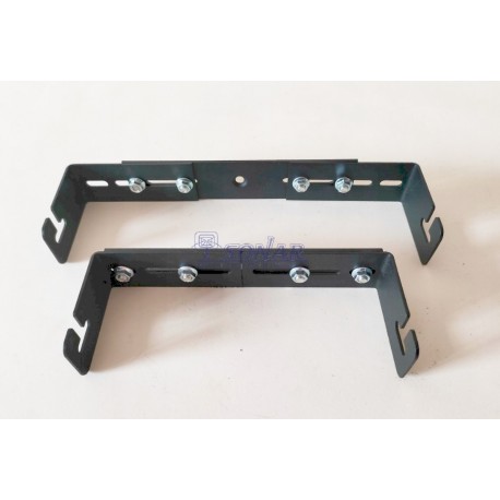 Uchwyt CB regulowany, długi, czarny.