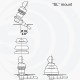 ANTENA SIRIO SU 370-490 CHROME