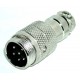 GNIAZDO 4PIN  NA KABEL RG58